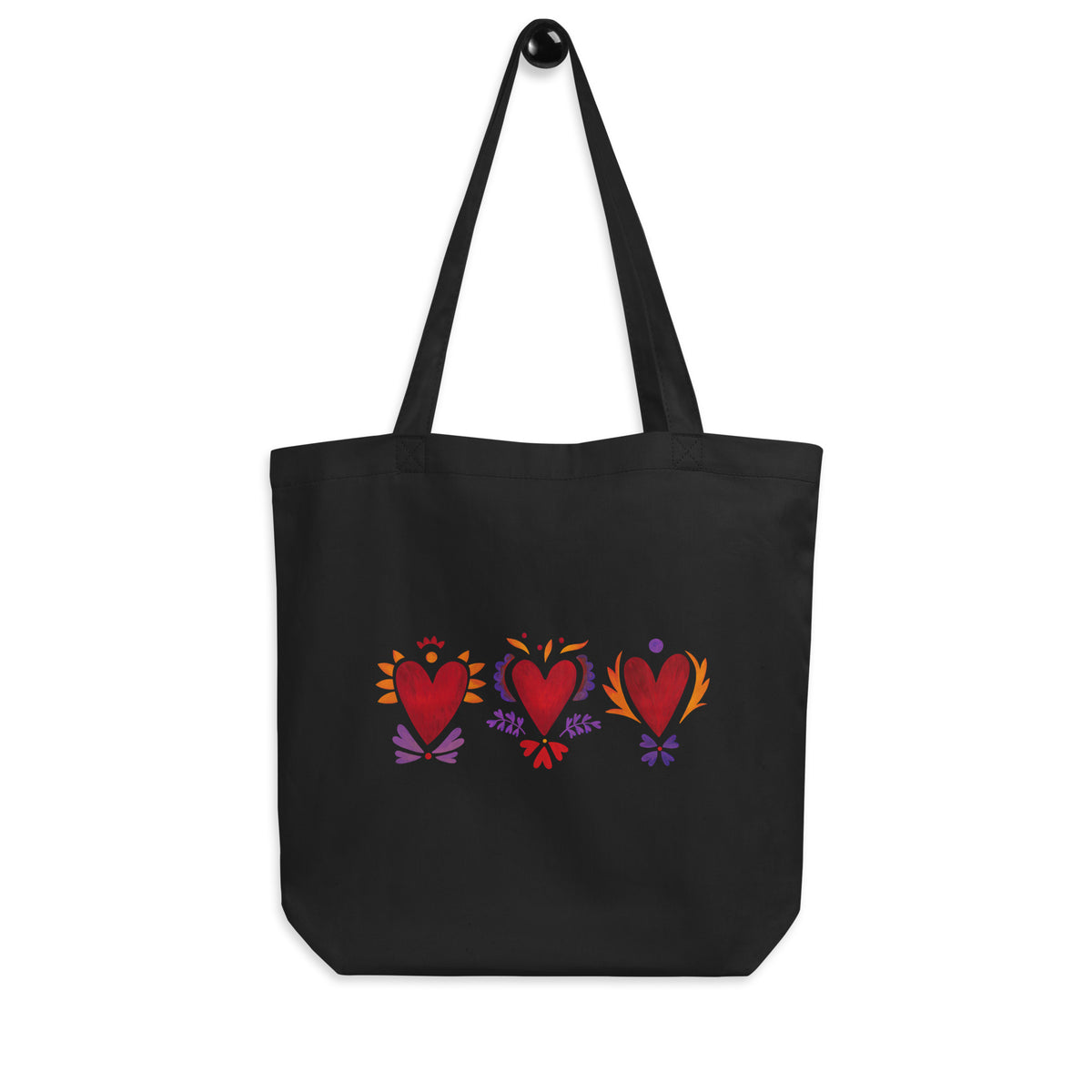 Tripple Burning Heart - Eco Tote Bag – Toile de Lina