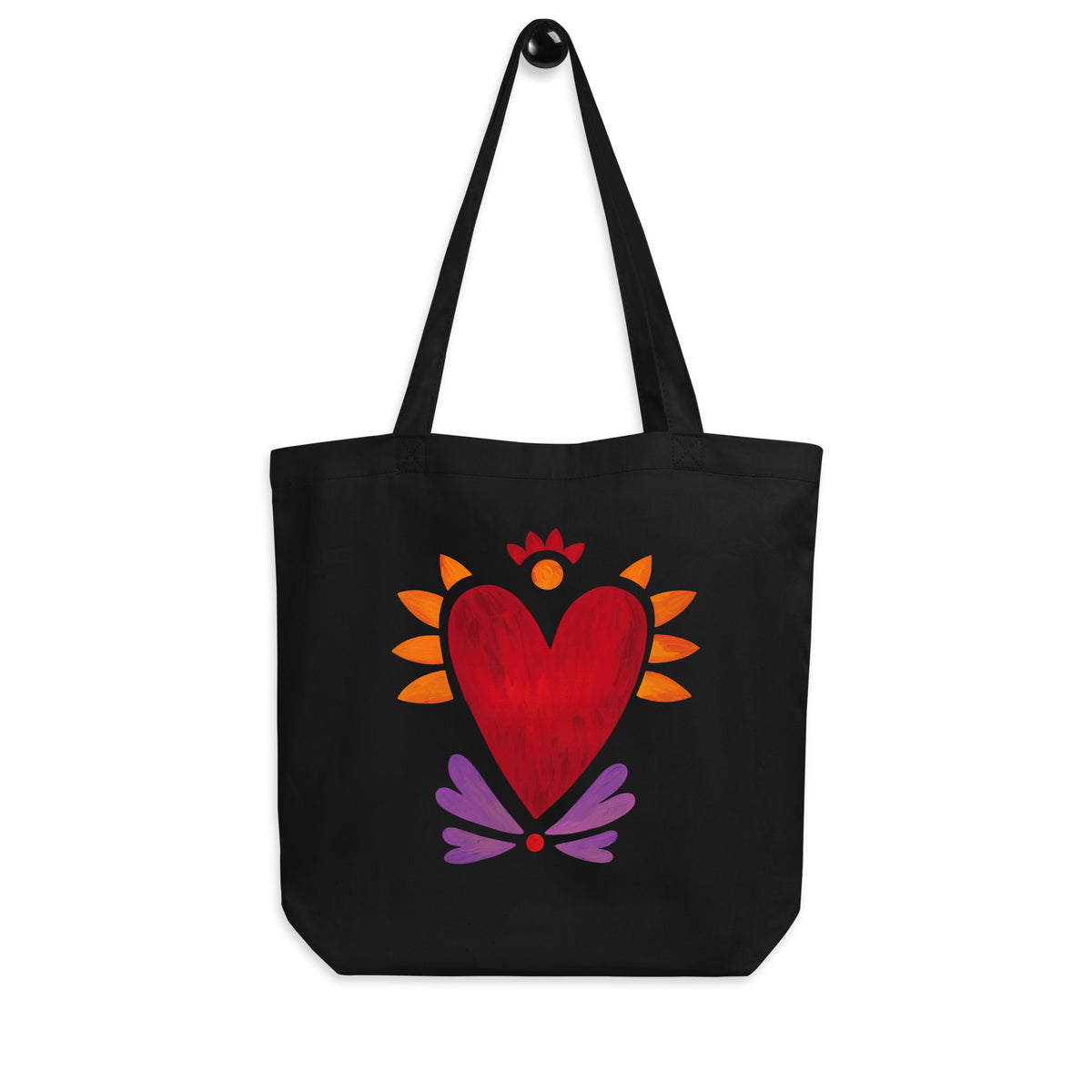 Flaming Heart - Eco Tote Bag – Toile de Lina