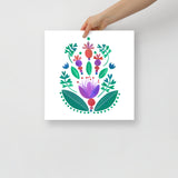 Balancing Flowers - Poster
