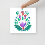 Balancing Flowers - Poster