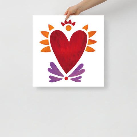 Flaming Heart - Poster
