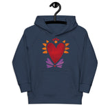 Flaming Heart - Kid's Eco Hoodie