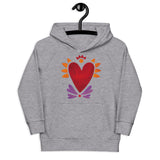 Flaming Heart - Kid's Eco Hoodie