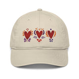 Triple Burning Heart - Organic Baseball Hat