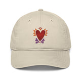 Flaming Heart - Organic Baseball Hat