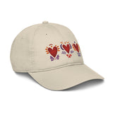 Triple Burning Heart - Organic Baseball Hat
