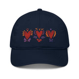 Triple Burning Heart - Organic Baseball Hat