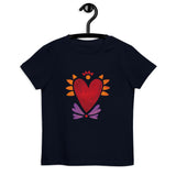 Flaming Heart - Kid's Organic Cotton T-Shirt