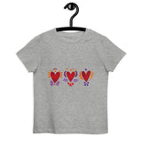Tripple Burning Heart - Kid's Organic Cotton T-Shirt