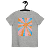 Retro Rainbow Sun - Kid's Organic Cotton T-Shirt