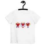Tripple Burning Heart - Kid's Organic Cotton T-Shirt