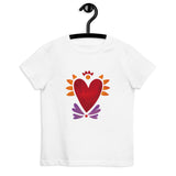 Flaming Heart - Kid's Organic Cotton T-Shirt