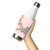 Love Stripes Bright - Stainless Steel Water Bottle