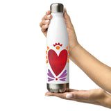 Flaming Heart - Stainless Steel Water Bottle