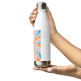 Retro Rainbow Sun - Stainless Steel Water Bottle