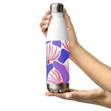 Pink Flowers - Stainless Steel Water Bottle
