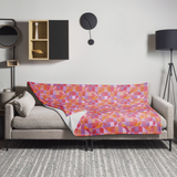 Geo Florals Pink - Throw Blanket