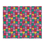 Color Pieces Pattern - Throw Blanket