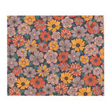 Retro Bloom - Throw Blanket
