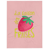 La Saison des Fraises - Throw Blanket