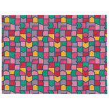 Color Pieces Pattern - Throw Blanket
