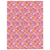 Geo Florals Pink - Throw Blanket