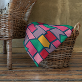 Color Pieces Pattern - Throw Blanket