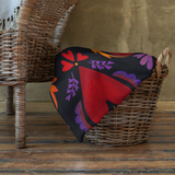 Flaming Heart Pattern - Throw Blanket