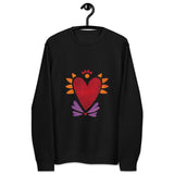 Flaming Heart - Unisex Eco Sweatshirt