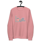 Love Stripes Bright - Unisex Eco Sweatshirt