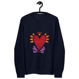 Flaming Heart - Unisex Eco Sweatshirt
