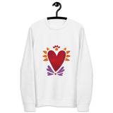 Flaming Heart - Unisex Eco Sweatshirt