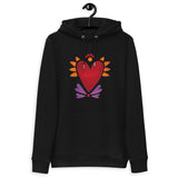 Flaming Heart - Unisex Eco Hoodie