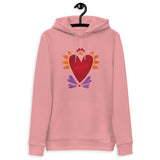 Flaming Heart - Unisex Eco Hoodie