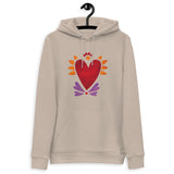 Flaming Heart - Unisex Eco Hoodie
