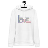 Love Stripes Pastel - Unisex Eco Hoodie