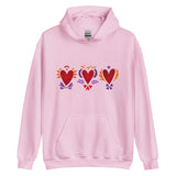 Tripple Burning Heart - Unisex Hoodie