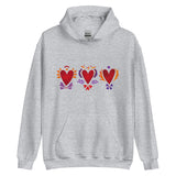 Tripple Burning Heart - Unisex Hoodie