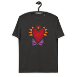 Flaming Heart - Unisex Organic Cotton T-Shirt