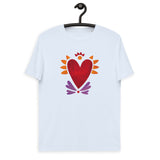 Flaming Heart - Unisex Organic Cotton T-Shirt
