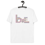 Love Stripes Pastel - Unisex Organic Cotton T-Shirt
