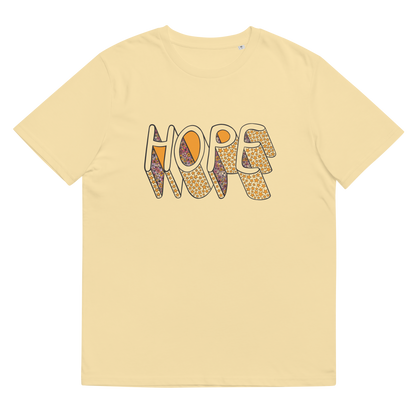 Hope -Unisex Organic Cotton T-Shirt Yellow