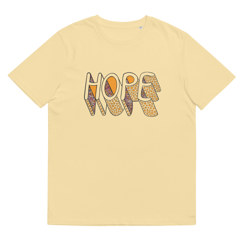 Hope -Unisex Organic Cotton T-Shirt Yellow