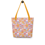 Geo Florals Retro - All-Over Print Tote Bag