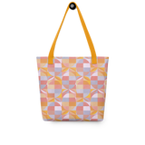 Geo Florals Retro - All-Over Print Tote Bag