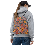 Retro Bloom - All-Over Print Drawstring Bag