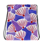Pink Flowers - All-Over Print Drawstring Bag