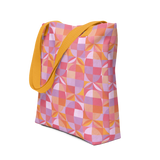 Geo Florals Pink - All-Over Print Tote Bag