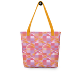 Geo Florals Pink - All-Over Print Tote Bag