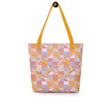 Geo Florals Retro - All-Over Print Tote Bag